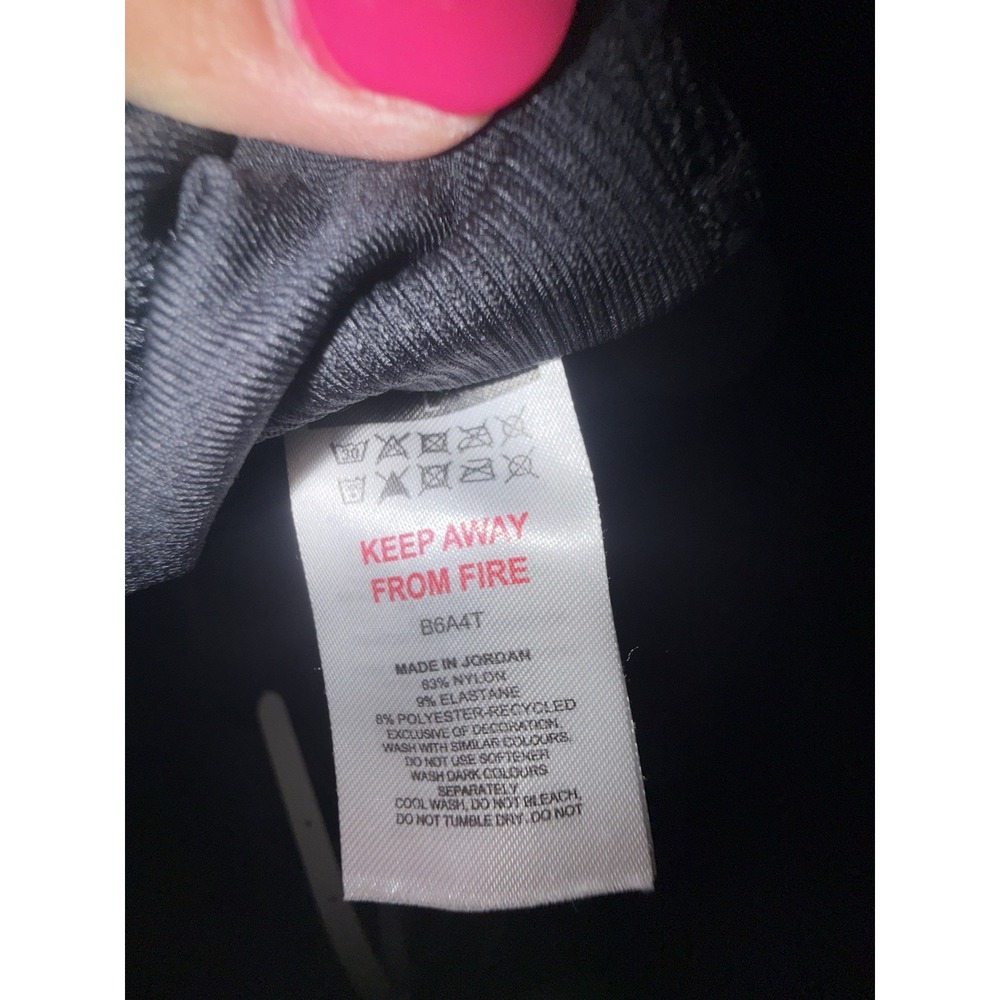 Gymshark Ankle Leggings Black Women's Size Lrg Stretch Elastic Waist Athleisure - Picture 6 of 8